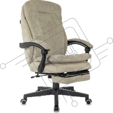 Кресло руководителя Бюрократ T-9950MSG-F Fabric песочный Light-21, крестов. пластик, подст. для ног Кресло руководителя Бюрократ T-9950MSG-F Fabric песочный Light-21, крестов. пластик, подст. для ног