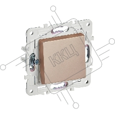 Выключатель 1-клавишный 10А IEK SKANDY SK-V01Sa песочный