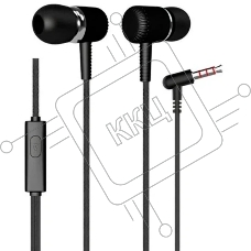 Наушники проводные вакуумные More choice G18 (Black) AUX с МК без рег.громкости