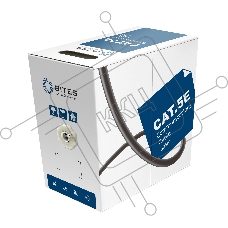 Кабель витая пара UTP 5bites US6575-305A, бухта 305м, Cat.6, 4 пары, одножильный, 23awg, 4X2X1/0.50, CCA/PVC/BLUE