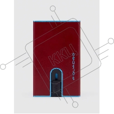 Чехол для кредитных карт Piquadro Blue Square PP4825B2BLR/R, натур.кожа, красный