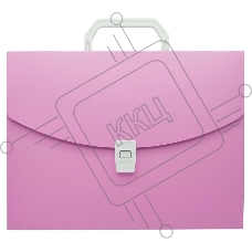 Портфель Бюрократ Pastel PASTPP01PINK 1 отдел. A4 пластик 0.7мм розовый