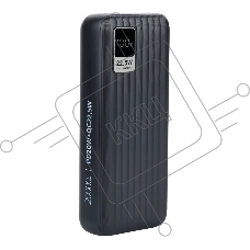 Мобильный аккумулятор Perfeo Powerbank WATERFALL 20000 mAh/LED дисплей/PD + QC 3.0/Type-C/2 USB/Выход: 5A, max 22.5Wчерный (PF_E1471)
