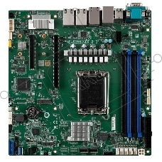 Материнская плата серверная MSI D1500, LGA1700, Intel C262, 4xDDR5, 0xSATA, 1xM.2, 1xPCIe 5.0 x16, 1xPCIe 3.0 x8, 1xVGA, 3x1Gb LAN, 4xUSB-A 5Gbps, 1x3.5 мм, 7.1, mATX