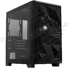 Компьютерный корпус без блока питания HSPD M340, Mesh Mid Tower, черный, TG, 0.5 SPCC, no fans, mATX, mITX, 165/350/200мм, 2x2.5