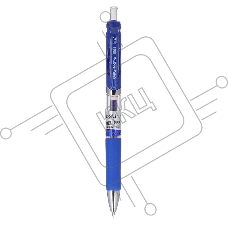 Ручка гелевая Deli Mate EQ10430 автоматическая, 0.5мм, резиновая манжета, прозрачный, синие чернила