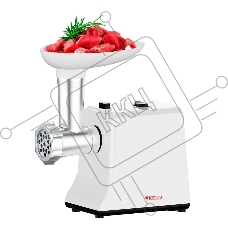 Мясорубка электрическая Kelli KL-5008 белый, 2600 Вт, 1.5 кг/мин, реверс, защита от перегрузки, насадки - 2