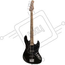 Бас-гитара STAGG SBJ-30 BLK 4-х струнная форма Jazz Bass, корпус павловния, гриф клен, накладка грифа палисандр, 20 ладов, мензура 867 мм, колки никелированные, бридж JB Classic, звукосниматели 2xJB, регуляторы 2x громкости, 1x тона, цвет черный