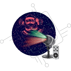 Проектор Laser Танцующий Санта, IP44, 220В ENIOP-06 ЭРА