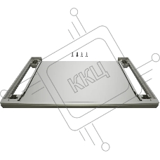 Соединительный элемент с полкой для сушильных машин серии WQB, серебристый