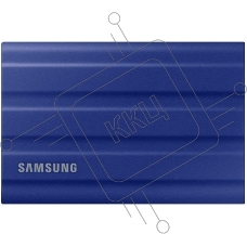Накопитель  Samsung External SSD T7 Shield, 2TB, Type C-to-C/A, USB 3.2 Gen2, R/W 1050/1000MB/s, IP65, 88x59x13mm, 98g, Blue (12 мес.)