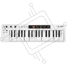 Клавиатура MIDI [430221] Arturia [KeyStep 37] 37 мини клавиш, velocity&aftertouch, арпеджиатор, 8 голосный шаговый секвенсор, управление скоростью и Tap Tempo, кнопки Sustain Hold, Shift, разъемы MIDI In/Out, Sync In/Out, CV/Gate Outs, Sustain In, DC In
