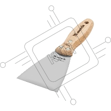 Шпательная лопатка Matrix из нержавеющей стали, 80 мм, буковая рукоятка, EFP