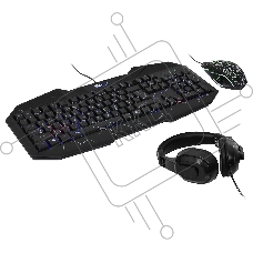 Игровой комплект Oklick HS-HKM100G черный 2.2м мониторы оголовье