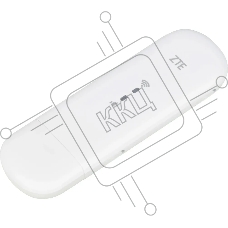 Модем 2G/3G/4G ZTE MF79RU USB Wi-Fi Firewall внешний белый