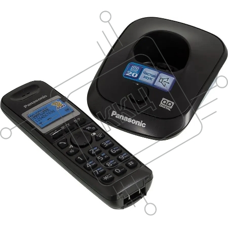 Телефон Panasonic KX-TG2521RUT (титан) {АОН, Caller ID,спикерфон,голосовой АОН,полифония,цифровой автоответчик}