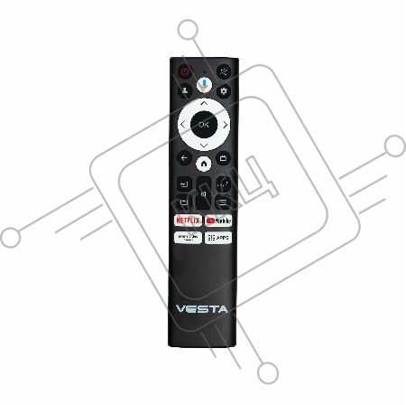 Телевизор Vesta 43''/UHD/IPS/Smart Google TV/2-16Gb/BT/Black