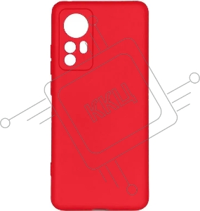 Чехол (клип-кейс) DF xiOriginal-28, для Xiaomi 12/12X, красный [xioriginal-28 (red)]