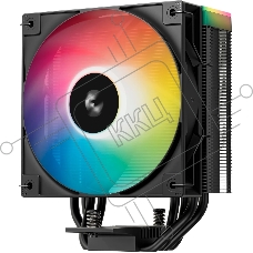 Кулер для процессора DEEPCOOL AG400 BK ARGB V2 черный 120мм алюминий+медь 2100rpm 31.6db 4-pin 220W 154мм