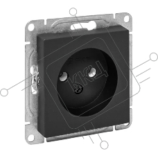 Розетка EKF UP1-SOB-100 СП Эпика 16А без заземл. без шторок механизм черный