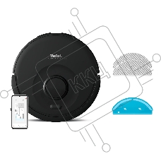 Робот-пылесос Tefal X-PLORER Serie 85 RG87C5WH черный, 2600 мАч Li-Ion, уборка сухая/влажная, пылесборник контейнер 0.26 л