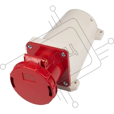 Розетка стационарная для наружной установки PPC 134 3Р+РЕ 63А 380В IP67 Jazzway