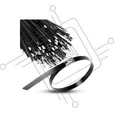 Хомут кабельный 4.6х150 сталь AISI 304 с покрытием (уп.100шт) TOKOV ELECTRIC TKE-HM304-4.6-150-C/100