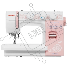 Швейная машина Janome HD1023 белый/розовый, электромеханическая, вертикальный качающийся, 25 операций, автоматическая петля