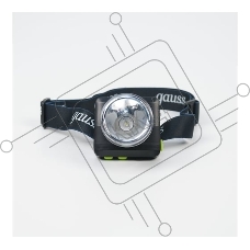 Фонарь налобный GAUSS GFL401 5W 100lm диммируемый Li-ion 3000mAh LED
