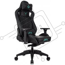 Кресло игровое Knight Titan черный эко.кожа, крестов. пластик