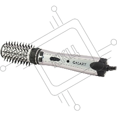 Фен-расческа Galaxy Line GL 4404, сиреневый с черным, 1200Вт, 2 насадки (диаметр 50 мм и 30 мм), 2 направления вращения насадок, 2 скоростных режима, керамическое покрытие насадок, функция 