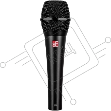 Микрофон динамический sE Electronics V7 BLACK 40 Гц - 19 кГц, суперкардиоида, в комплекте: микрофонный зажим, адаптер с резьбой, чёрная ветрозащита, транспортировочный чехол на молнии. Цвет черный.