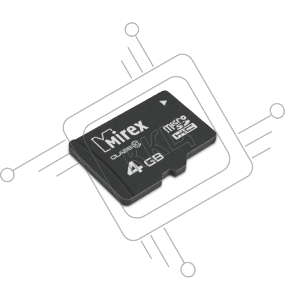 Карта памяти microSDHC MIREX 4GB (class 10)
