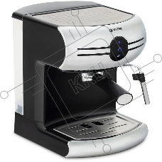 Кофеварка рожковая Vitek VT-1507 серебристый/черный, исп. кофе - молотый, 1.5 л, 1050 Вт, 15 Бар.