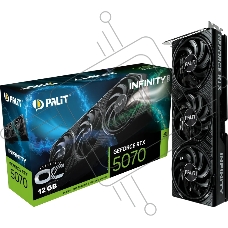 Видеокарта Palit RTX5070 INFINITY 3 OC 12GB GDDR7 192bit 3-DP HDMI