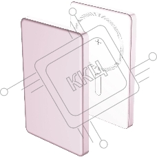 Портативный аккумулятор AKSBERRY (6900295730016) E501 с MagSafe 5000 mAh, розовый