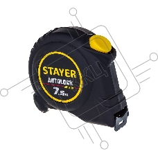 Рулетка с автостопом STAYER АutoLock 7,5м / 25мм