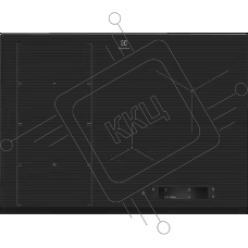 Индукционная варочная поверхность Electrolux EIS7548 независимая, черный