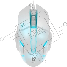 Мышь проводная Defender Host MB-982 белый, 1000 dpi, USB, кнопки - 3