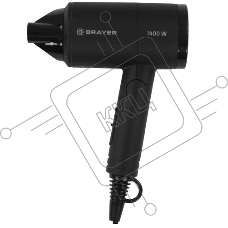 Фен BRAYER BR3040, 1400 Вт, 2 скорости, узкий концентратор складная ручка, съемный фильтр, 1,8 м