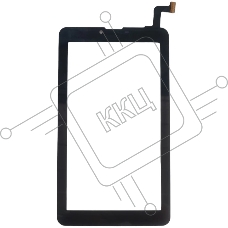 Сенсорное стекло (тачскрин) для Prestigio Wize 1177 4G, черное