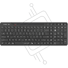 Клавиатура A4Tech Fstyler FBK27C AS черный USB беспроводная BT/Radio slim Multimedia (FBK27C AS)