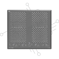 Индукционная варочная панель Maunfeld CVI594SF2LGR Inverter