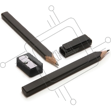 Набор карандашей чернографитных Moleskine DRAWING SET EW1PSA 2B блистер 2 карандаша + точилка