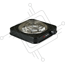 Плита настольная электрическая BLACKTON Bt HP101S чёрный, 1 кВт, ТЭН, конфорки - 1, эмаль, поворотные переключатели