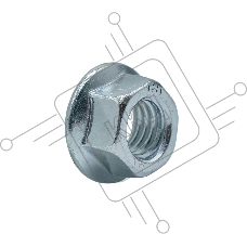 Гайка М10 с насечкой (уп. 100 шт) ДКС CM101000