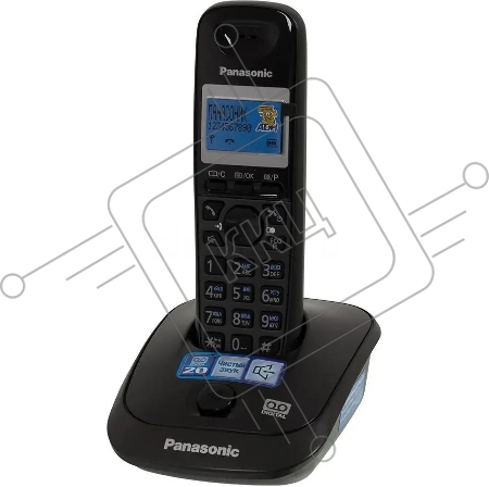 Телефон Panasonic KX-TG2521RUT (титан) {АОН, Caller ID,спикерфон,голосовой АОН,полифония,цифровой автоответчик}