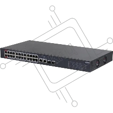 Коммутатор Dahua DH-CS4226-24ET-240 (L2) 24x100Мбит/с 2x1Гбит/с 2xКомбо(1000BASE-T/SFP) 240W управляемый