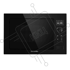 Микроволновая печь встраиваемая Maunfeld XBMO251GB Glossy чёрный, 25 л, 900 Вт, переключатели - поворотный механизм/сенсор