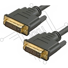 Кабель 5bites APC-096-020 DVI M / DVI M (24+1) double link, зол.разъемы, ферр.кольца, 2м.